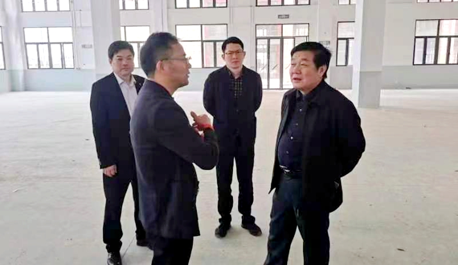 上海三问家居股份有限公司来望江县考察洽谈